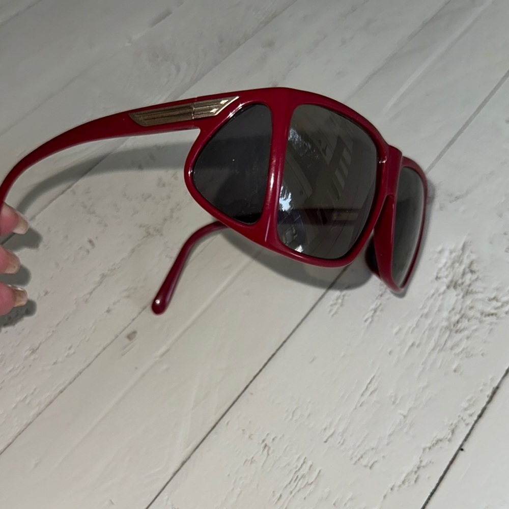 Vintage MAGNUM 3 BUD Red Wraparound Sunglasses – 1980s Indie Collector Style